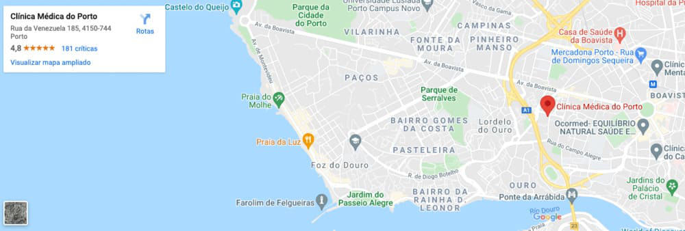 A clinica de acupuntura porto está localizada na Rua da Venezuela, numa rua paralela à avenida da Boavista, ao nível do Hotel Crown Plaza ou do Jardim Botânico do Porto. Se vem pela VCI é também muito simples: estamos localizados na saída da Rotunda de Bessa Leite.